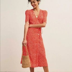 Rouje Gabin Dress Red Floral